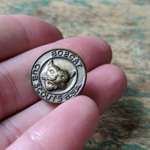 Vintage 1960s Bobcat Cub Scouts B.S.A. Lapel Pin